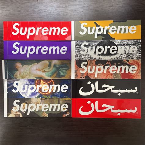 【未使用】新品 Supreme ボックス ロゴ ステッカー 10種セット シュプリーム Box Logo Stickers レア物多数 Akira Brooklyn Purple Arabic