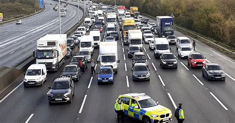 Recap As M25 Reopens After Just Stop Oil Protestors Close Off Road Near