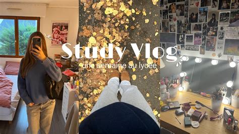 Study Vlog une semaine dans ma vie au lycée YouTube