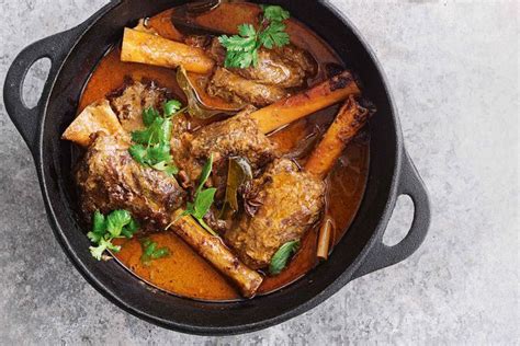 Slow Cooked Coconut And Red Curry Lamb Shanks