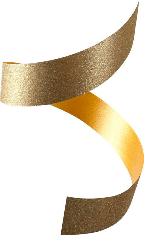 Gold Festive Glitter Ribbon 35889530 PNG