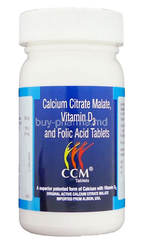 Vitamine Calcium Citrate Malate Vitamin D3 And Folic Acid Tablets Online