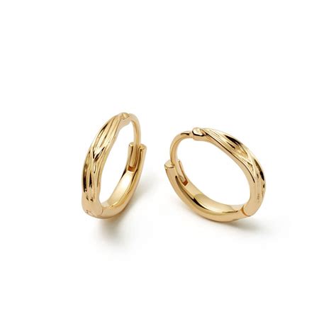 Maxi Rope Twist Hoop Earrings 18ct Gold Plate Daisy London