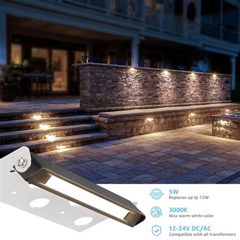 Snapklik SUNVIE 7 Inch Retaining Wall Lights 5W LED Hardscape