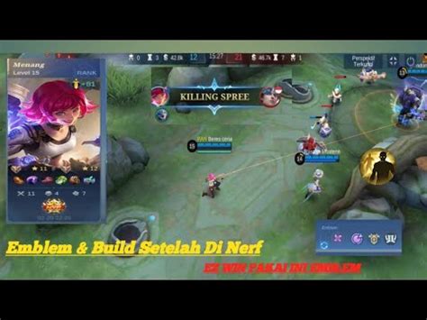 Setingan Emblem Build Beatrix Setelah Nerf Auto Bantai Di Mytic