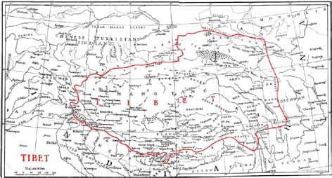 Enlarged Map of Tibet | Friends of Tibet (INDIA)