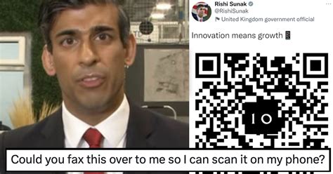 Rishi Sunak Tried To Innovate With A QR Code On Twitter And Got All