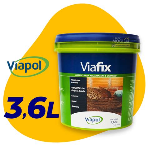 Viafix Chapisco Impermeabilizante L Viapol Rede Mogilar Automotivo