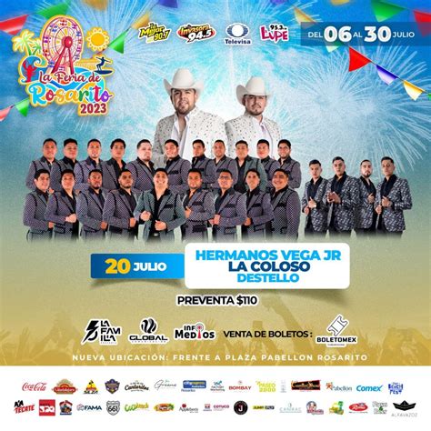 Hermanos Vega Jr Banda Coloso Y Destello En La Feria De Rosarito