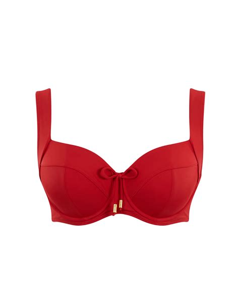 Anya Riva Full Cup Bikini Fiery Red TKD Lingerie