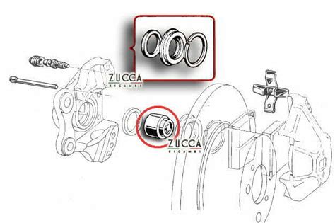 Kit Revisione 1 Pinza Freno Post Ø 38 mm 105 115 Originale ATE