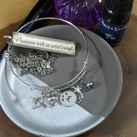 Acotar Charm Bracelet Acomaf Acowar Feyre And Rhysand Inner Etsy