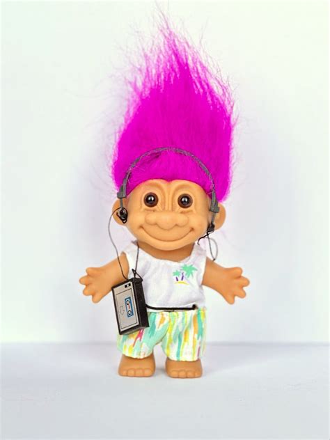 90s Vintage Walkman Troll Troll Dolls Vintage Troll Dolls Troll