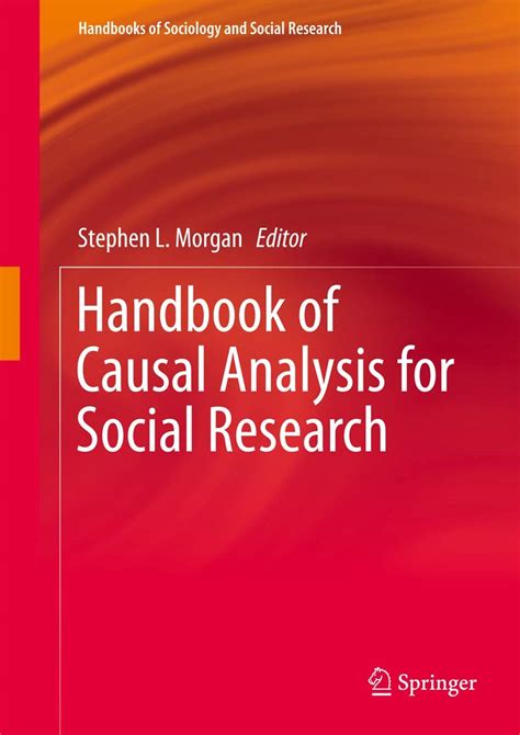 Handbook Of Causal Analysis For Social Research Handbooks Of Sociology And Social Research