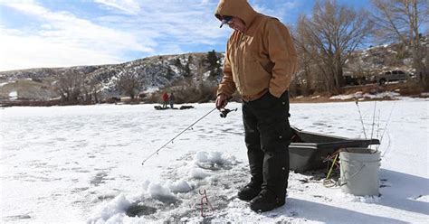 About 175 Brave Cold Winds To Ice Fish At Curt Gowdy State Park