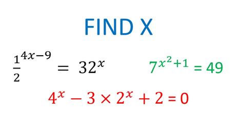 How To Solve Exponential Equations With Diffrent Bases Youtube