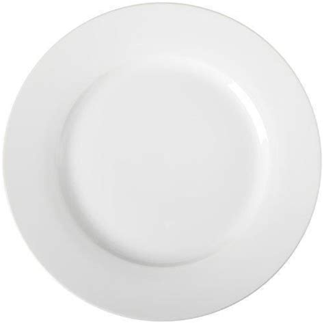 Amazonbasics Service De 6 Assiettes Plates En Porcelaine Cdiscount Maison