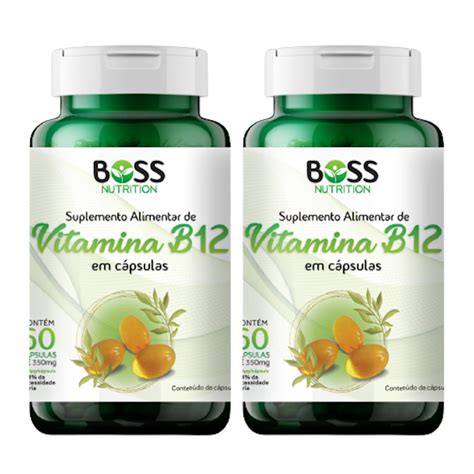 Vitamina B12 Cianocobalamina Kit 2 Potes 60 Cápsulas softgel 414 VD