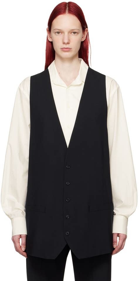 Black Tailoring Vest By MM6 Maison Margiela On Sale