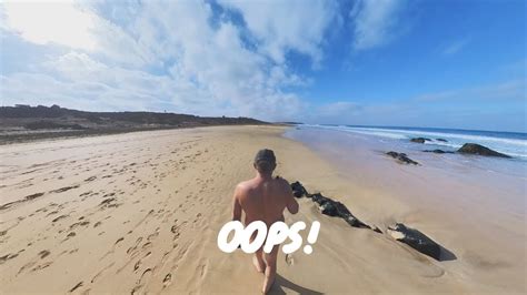 Early Morning Nude Beach Walk Piedra Playa El Cotillo Fuerteventura