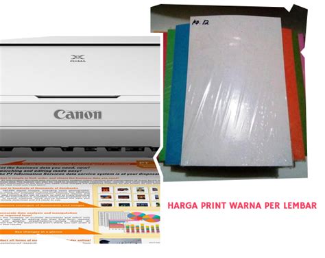 Informasi Harga Print Warna Per Lembar November