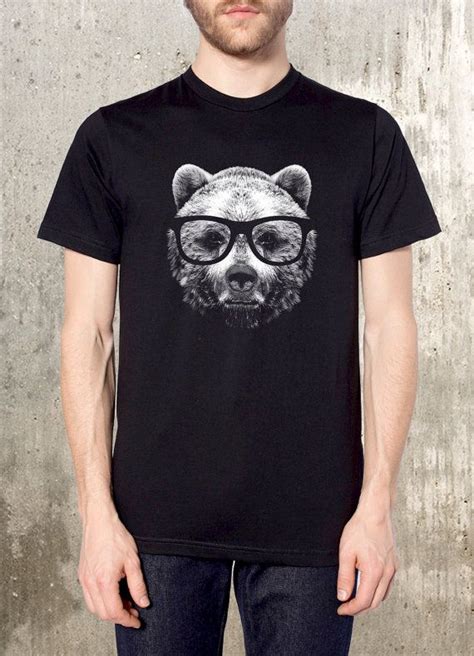 Funny Bear Graphic Tee Wise Bear Funny T Shirt Funny Etsy Bear T