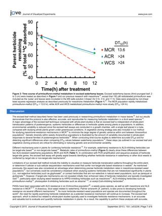 Measuring Rates Of Herbicide Metabolism In Dicot Weeds With An Excised