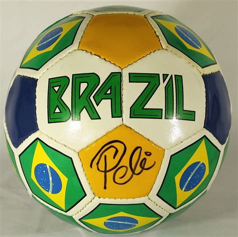 Pele Signed Brazil Soccer Ball (PSA COA) | Pristine Auction