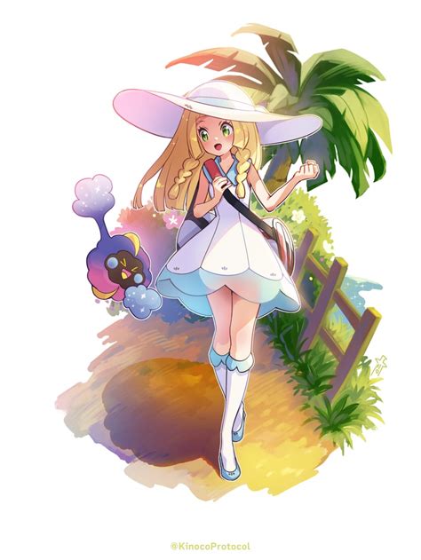 Lillie And Cosmog Pokemon And More Drawn By Kinocopro Danbooru