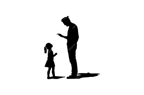 Father And Daughter Silhouette Father And Son Silhouette Father Son And