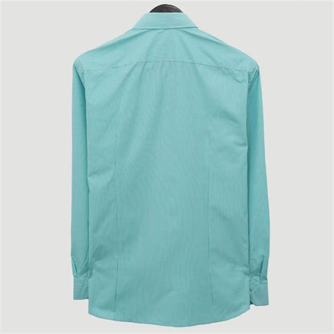 Camisa Verde Estructura Labrada Marca Business Casual Cl Sico