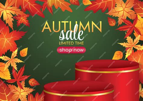 Premium Vector Autumn Season Product Display