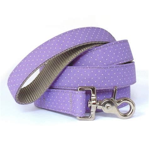 Purple Polka Dot Dog Leash Purple Dog Leash Dog Lead - Etsy