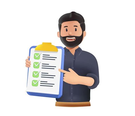 Premium Vector Man Holding A Checklist Notebook With Written To Do