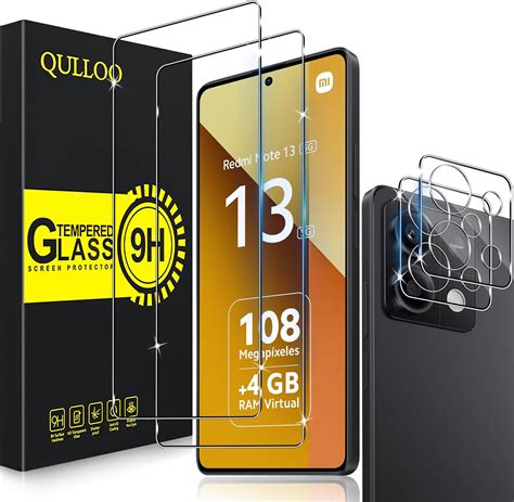 ivoler 2 2 Stück Schutz Glas für Xiaomi Redmi Note 13 5G Xiaomi Redmi