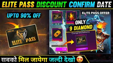 Elite Pass Discount Event Confirm Date Free Fire New Event Elite