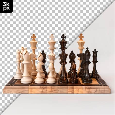 Premium PSD | A chess board with a black and white chess board with the ...