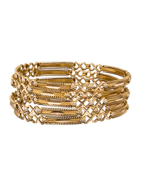 18K Stacking Bangles - Bracelets - FJB23085 | The RealReal