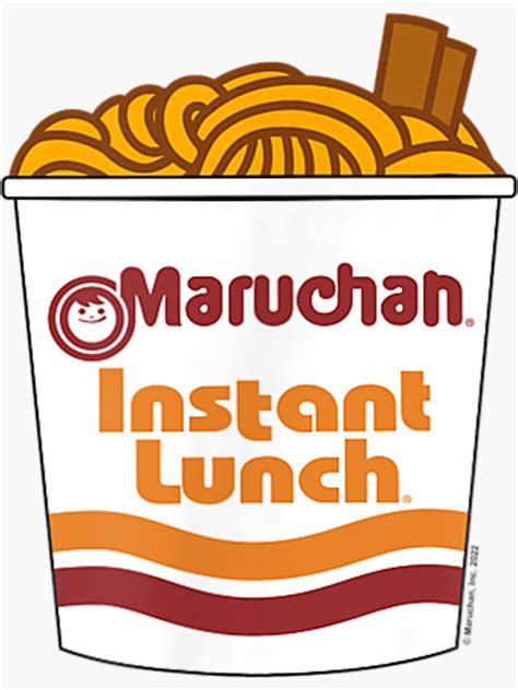 Maruchan Ramen Noodle Cup With Chop Sticks Sticker For Sale By