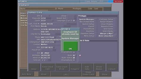 How To Create A New Employee In Rpower Pos Youtube