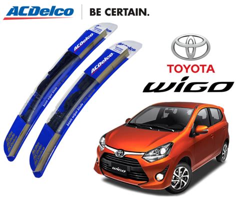 Acdelco Beam Banana Type Wiper Blade Set For Toyota Wigo