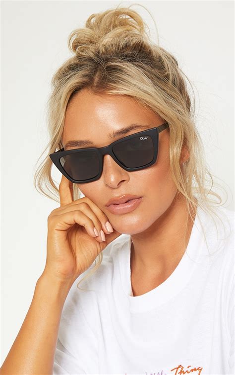 Quay Australia Black Dont At Sunglasses Prettylittlething