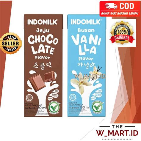 Jual Indomilk Vanilla Busan Chocolate Jeju Susu Uht Korea Ml