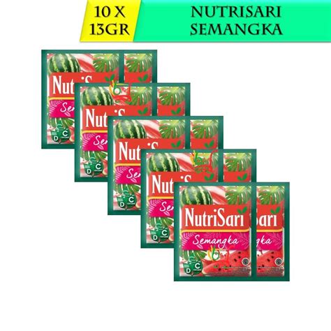 Nutrisari Semangka Minuman Serbuk Rasa Semangka Segar Nikmat Lazada