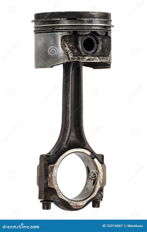 Piston And Connecting Rod Stock Image Image Of Machinery 32916067