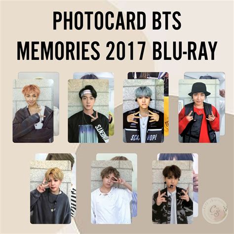 Jual PHOTOCARD BTS MEMORIES 2017 BLU RAY Indonesia Shopee Indonesia