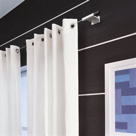 Карниз для перегородки комнаты с креплением к потолку - 81 фото