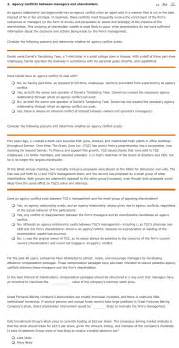 solved agency conflicts  managers  shareholders cheggcom
