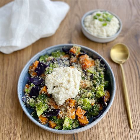 Quinoa Bowl Mit Blumenkohl Hummus Histafit