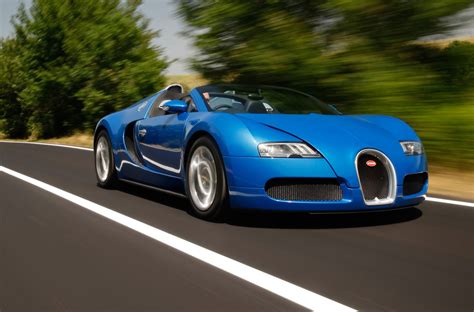 2010 Bugatti Veyron 164 Grand Sport In Rome Blue Front View The